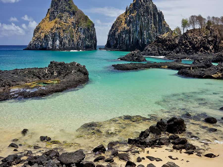 7-Hour Island Adventure: Fernando de Noronha Ilhatour - Baía do Sueste: clear water time in the morning
