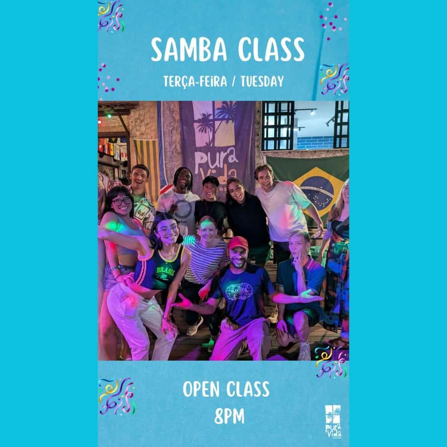 Rio: Caipirinha Workshop and Samba Class - Where it happens: Pura Vida Hostel in Copacabana