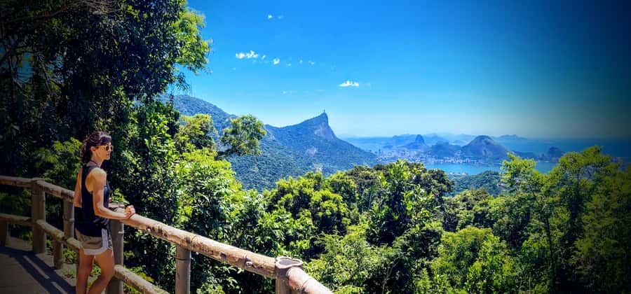 Rio de Janeiro Nature Secrets 'The Eco Citytour' - Tijuca Forest National Park: rainforest views, a waterfall, and big overlooks
