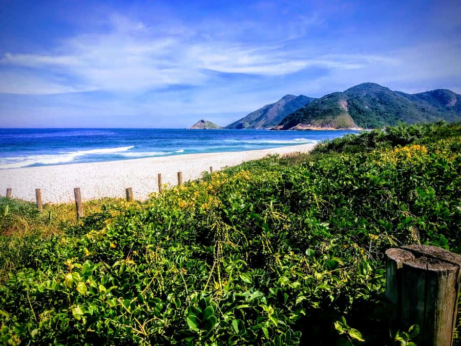 Rio de Janeiro Secluded Beaches: Hike+Swim Prainha & Grumari - Grumari Beach: White Sand, Green Hills, Clear Water, and Real Downtime