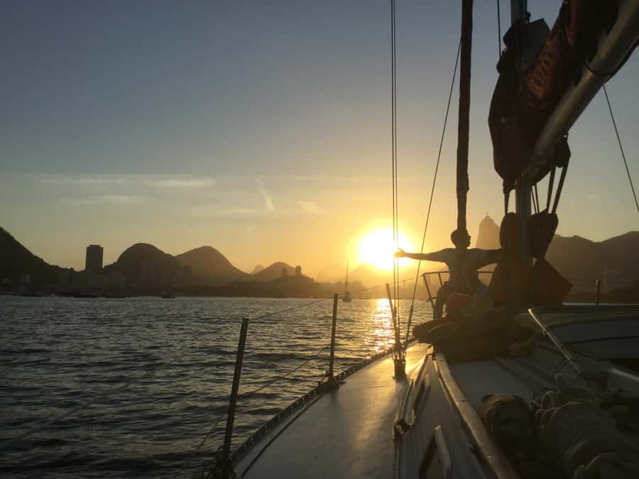 Rio de Janeiro: Sunset Sailing Tour - From Marina da Glória out into Guanabara Bay: the route that sets the mood