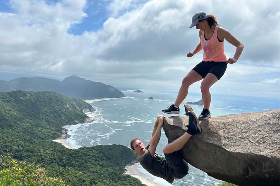 Rio de Janeiro: Telegrafo Rock Hike with Optional Beach Stop - Pedra Branca rainforest trail: the uphill walk that sets up the view